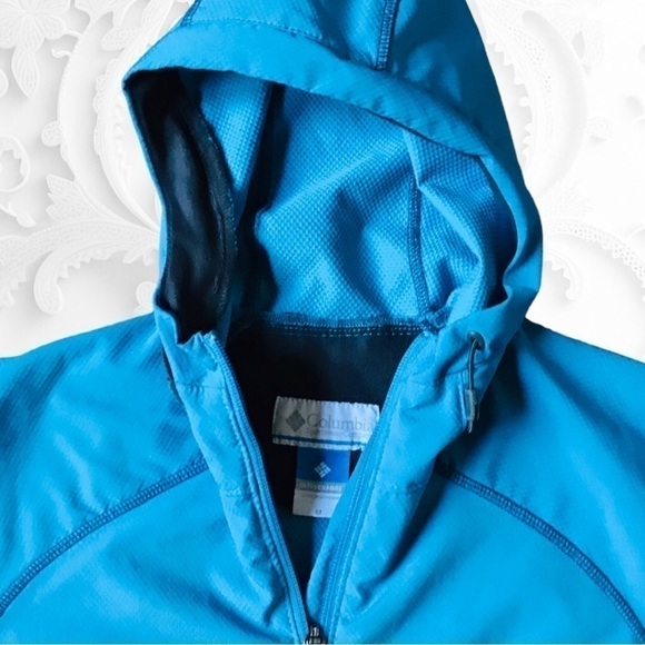 COLUMBIA Jacket Womens Size Medium Full Zip Hooded Interchange Windbreaker - Picture 2 of 8